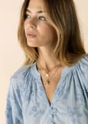 LIMA BLOUSE  - BLUE