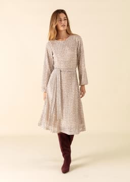 JULIANA SEQUIN DRESS - BEIGE