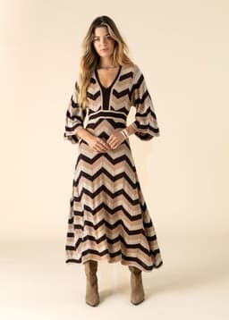 BIANCA DRESS - BROWN
