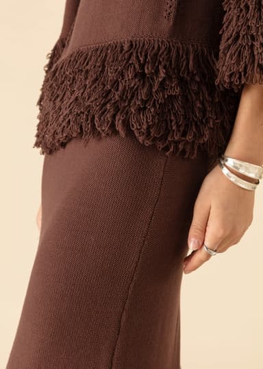 ALMA Hapsullinen neulehame - Ruskea 4 - Indiska