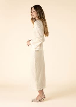 JEMAINA SEQUIN SKIRT - WHITE