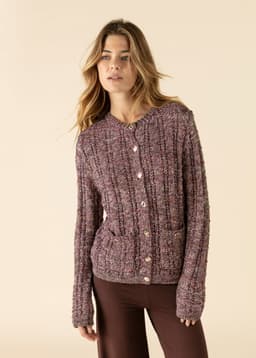 ZELDA CARDIGAN - Purple