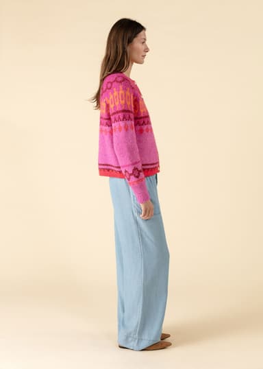 KIENNA Blå tencel-bukser - Blå 2 - Indiska