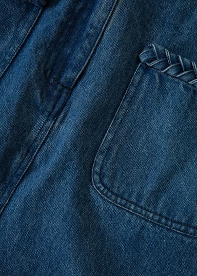 BRAID Palmikoitu farkkuhame  - Sininen 6 - Indiska