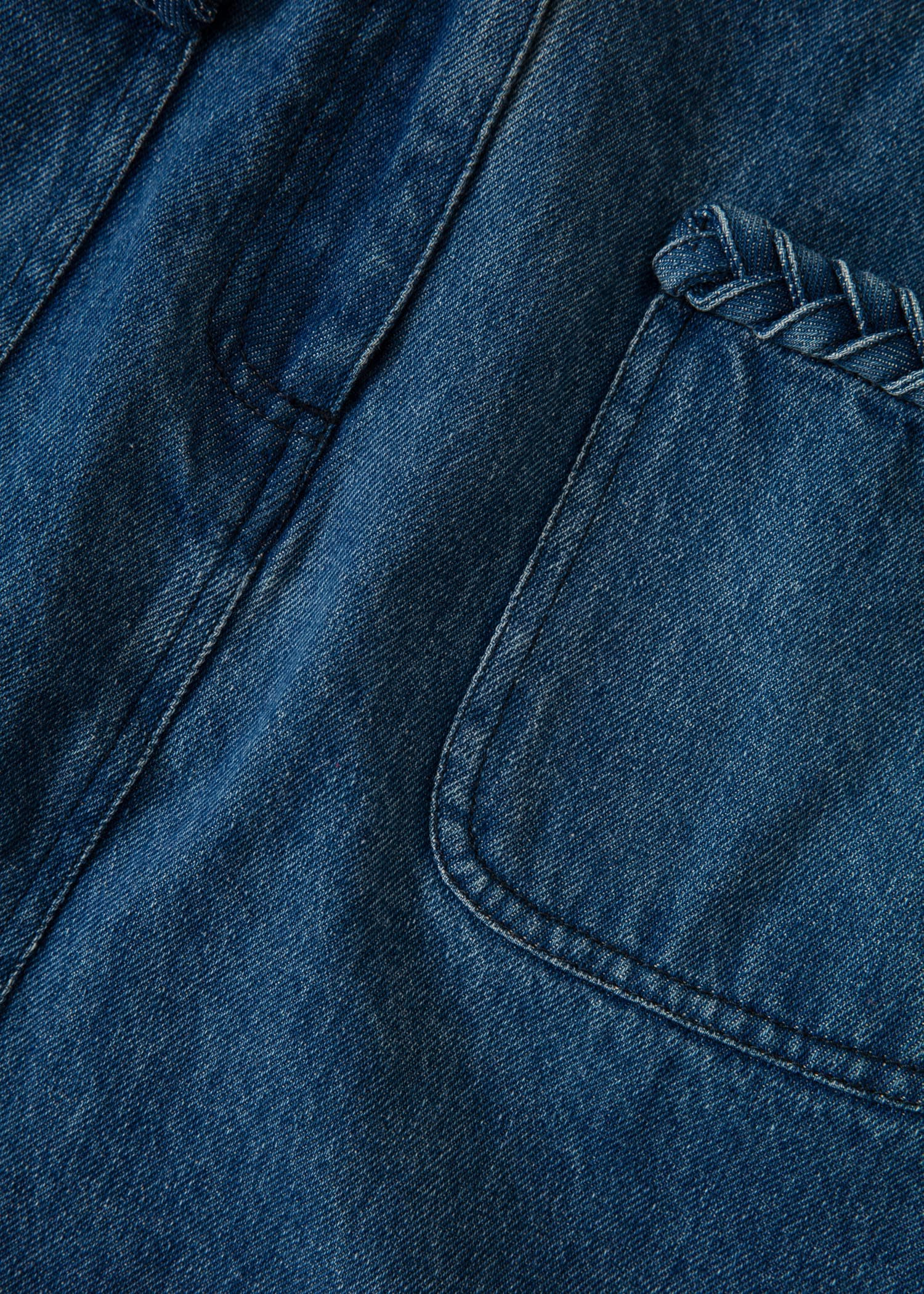 BRAID Palmikoitu farkkuhame  - Sininen 6 - Indiska