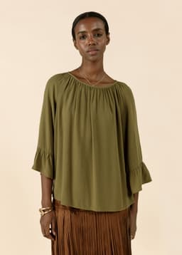DOLLIE BLOUSE - khaki