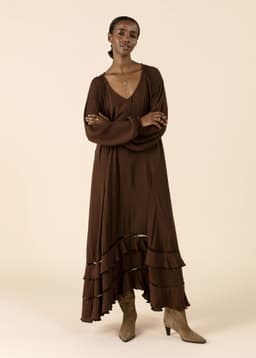 TANYA DRESS - BROWN