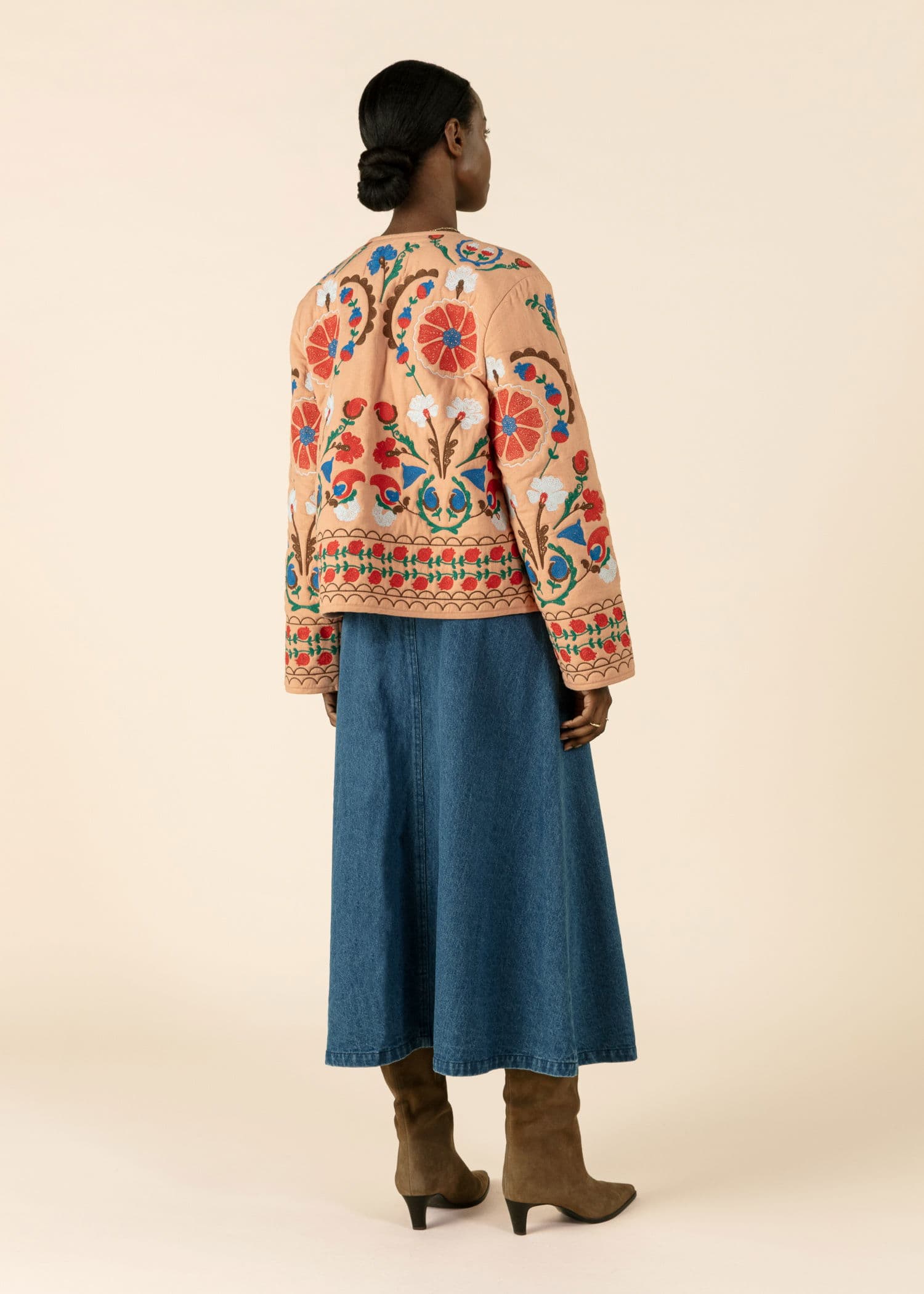 BRAID Palmikoitu farkkuhame  - Sininen 4 - Indiska