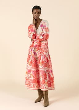 THEKLA DRESS - BRIGHT RED