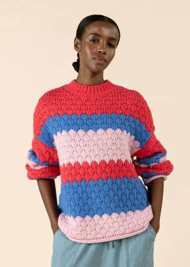 DESIREE Kuvioitu pusero - Sininen 2 - Indiska