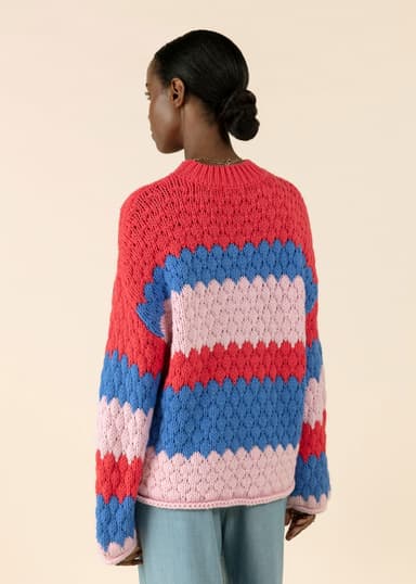 DESIREE Kuvioitu pusero - Sininen 4 - Indiska