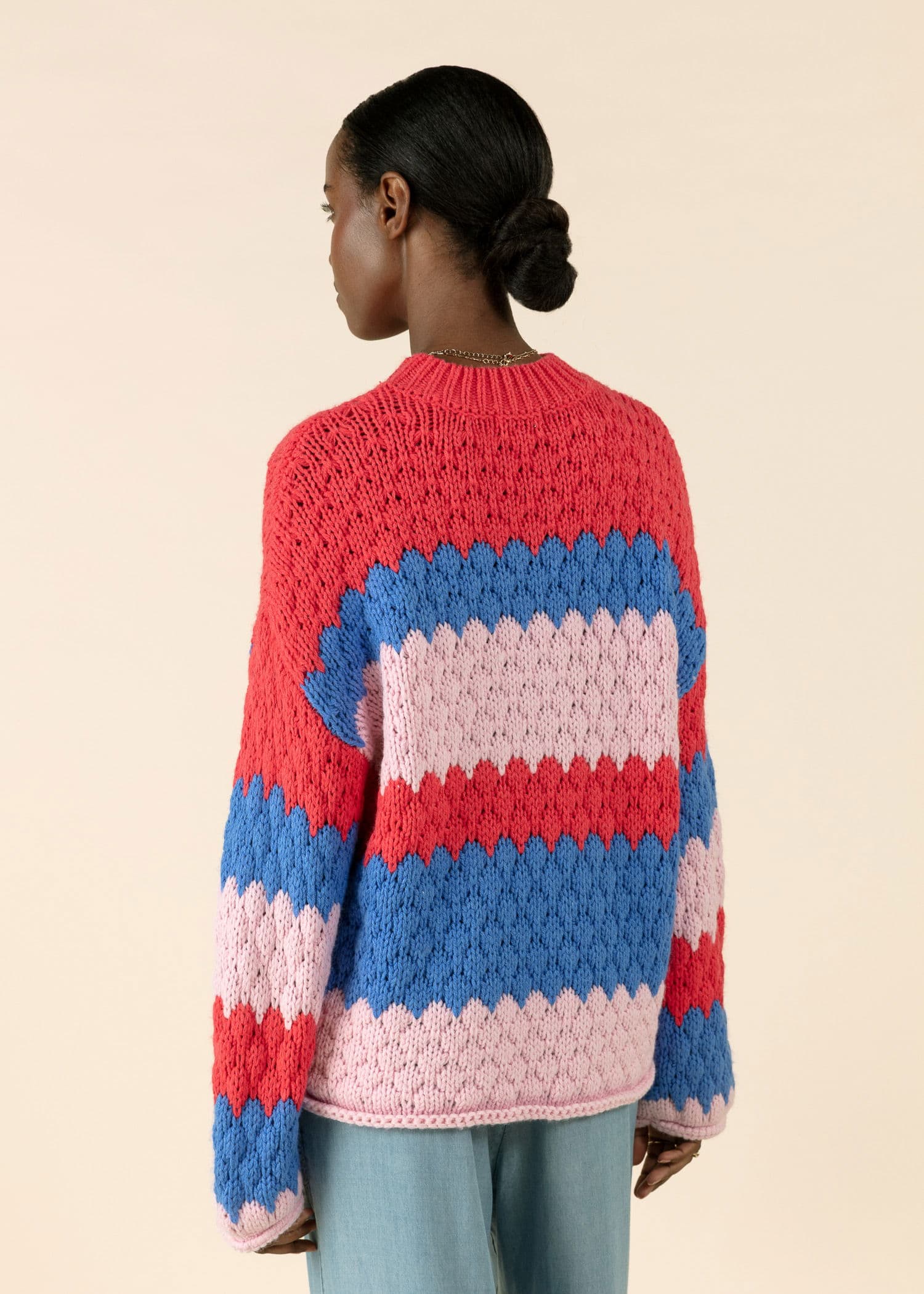 DESIREE Kuvioitu pusero - Sininen 4 - Indiska