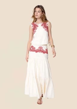 LOELLE SKIRT - OFFWHITE