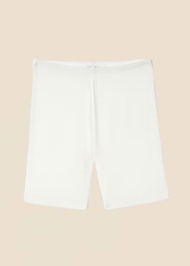 LOVA Ensfargede sykkelbukser - Hvit 1 - Indiska