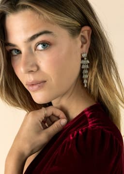 GLITTER EARRINGS - GOLD