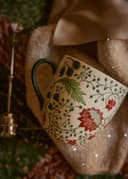 XL MUG - EMB FLOWER RED