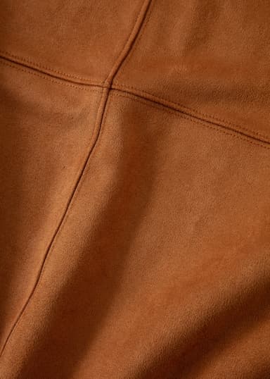 ALINA Kort jerseyskjørt - Brun 7 - Indiska