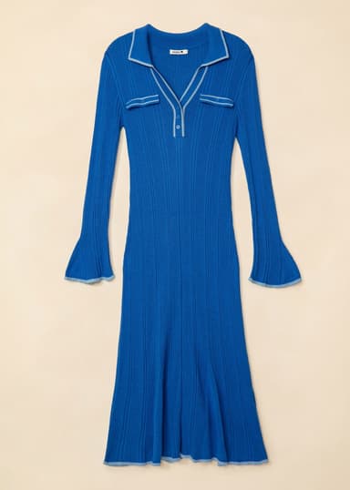 SAMANTHA Neulemekko yksityiskohdilla - Sininen 6 - Indiska