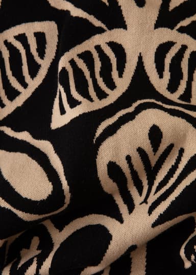 LEONA Jacquard-strikket skjørt - Svart 6 - Indiska