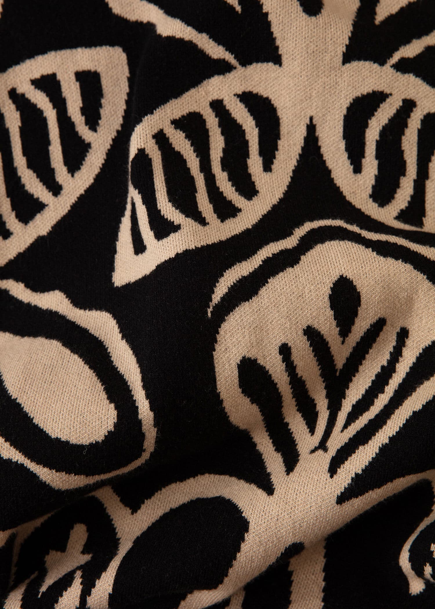 LEONA Jacquard-strikket skjørt - Svart 6 - Indiska