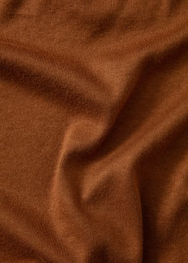 SOFIA Brun slätstickad tröja - Brun 6 - Indiska
