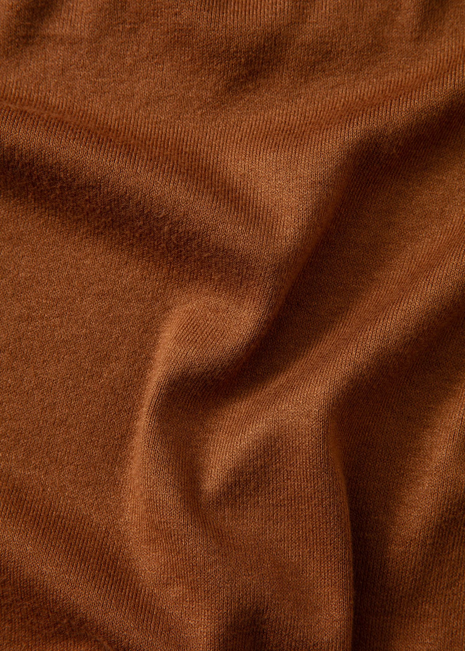 SOFIA Brun slätstickad tröja - Brun 6 - Indiska