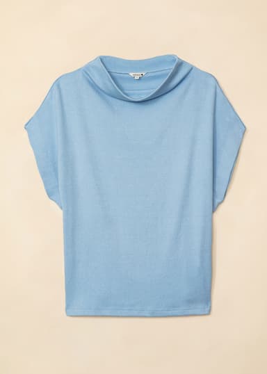 SOFIA Blå slätstickad tröja - Blå 5 - Indiska