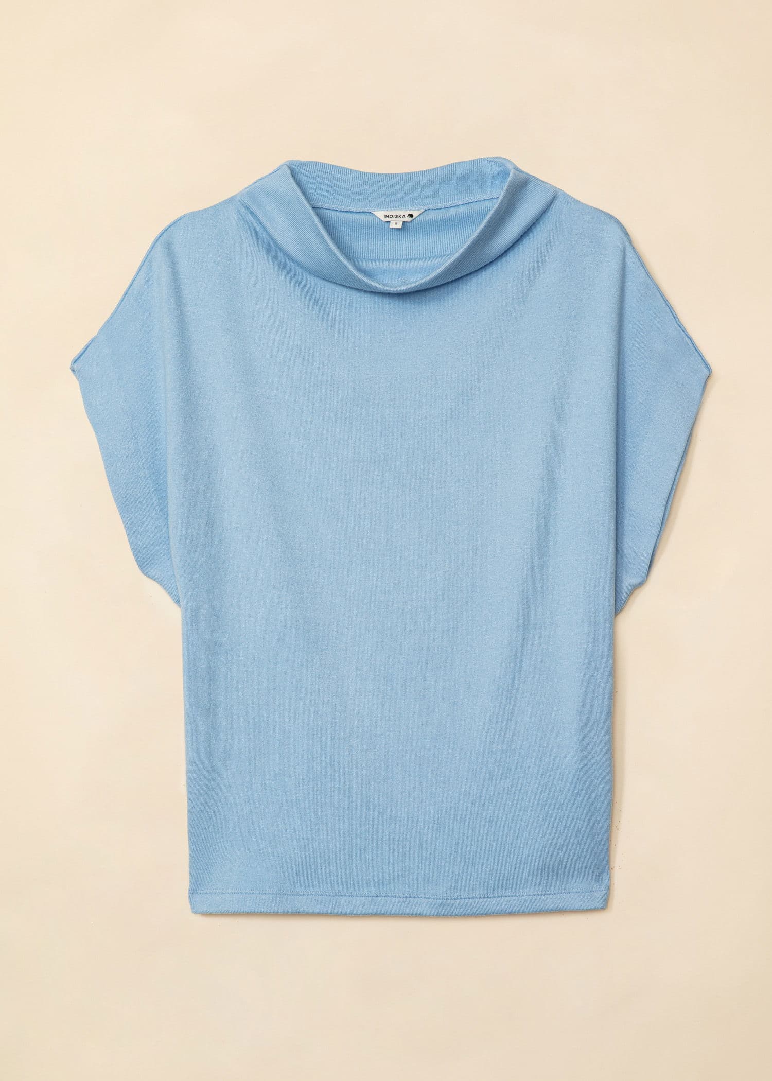 SOFIA Blå slätstickad tröja - Blå 5 - Indiska