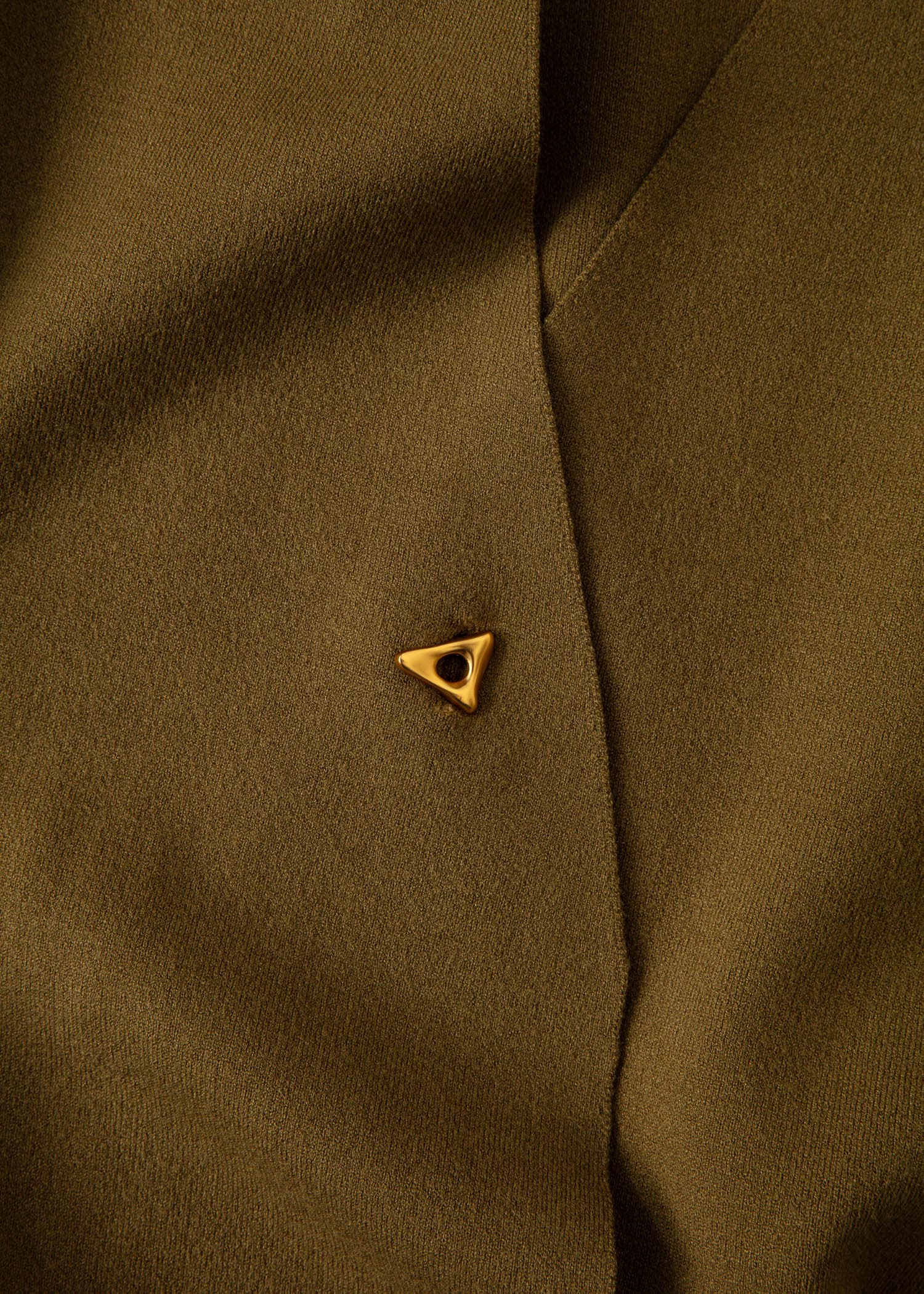 VENDELA Khakifärgad finstickad tröja - Grön 6 - Indiska