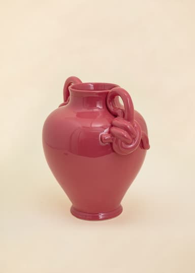 ANANT Dekorativ vas med reaktiv glasering - Rosa 3 - Indiska