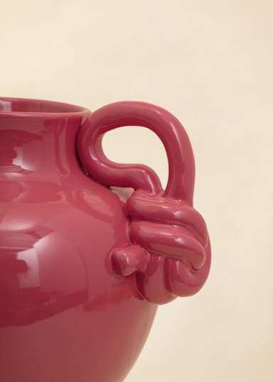 ANANT Dekorativ vas med reaktiv glasering - Rosa 2 - Indiska