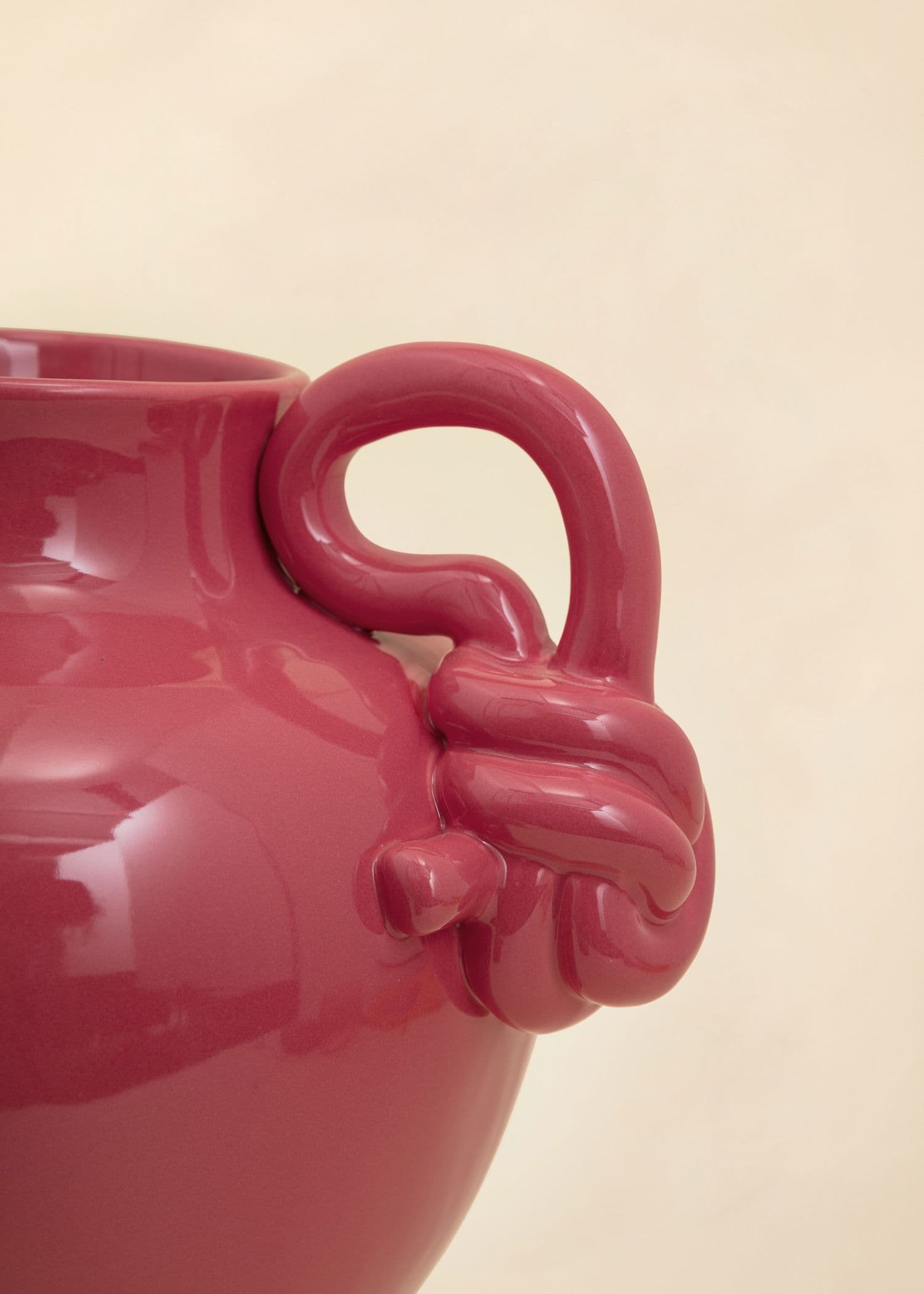 ANANT Dekorativ vas med reaktiv glasering - Rosa 2 - Indiska