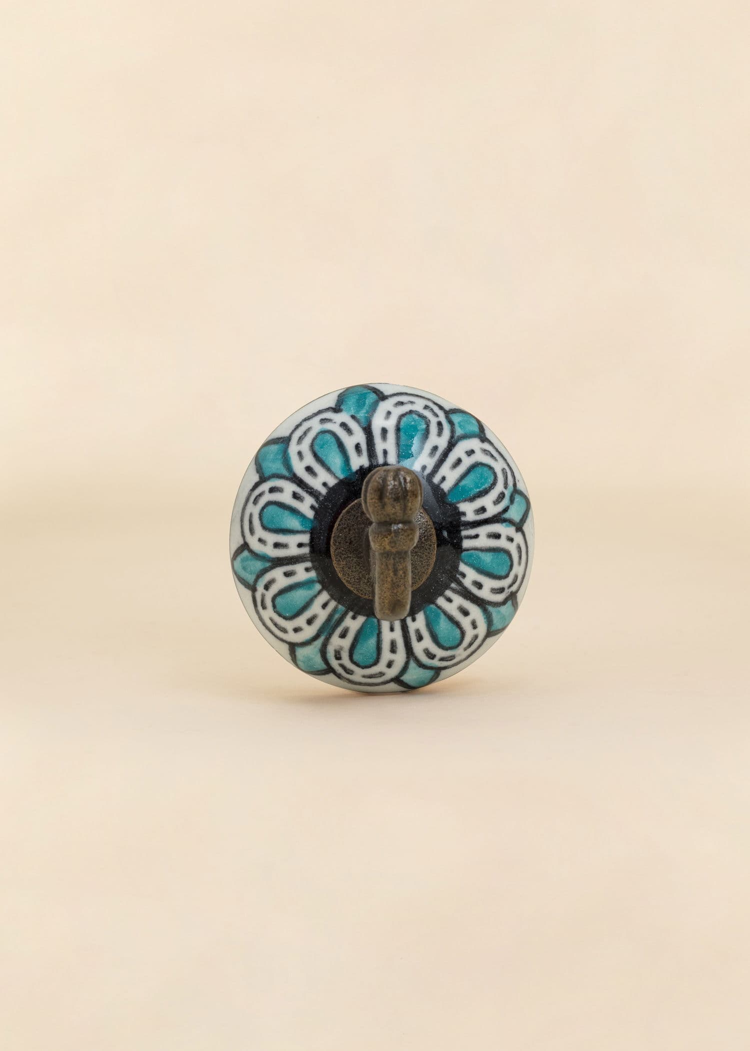 CERAMIC Handmålad krok - Blå 2 - Indiska