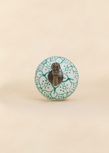 CERAMIC Handmålad krok - Blå 2 - Indiska