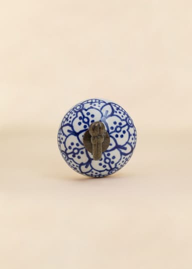 CERAMIC Handmålad krok - Blå 2 - Indiska