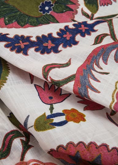 Zora Blommig multifunktionsgardin - Multi 1 - Indiska