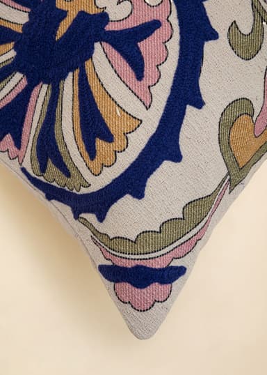 Neela Broderat kuddfodral  - Multi 2 - Indiska