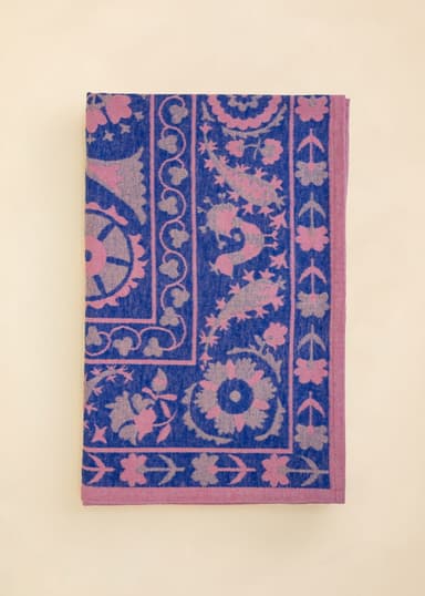 MIA Jakardikuvioitu peitto - Sininen 1 - Indiska