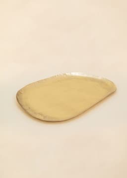 OVAL BRASS TRAY L - GOLD