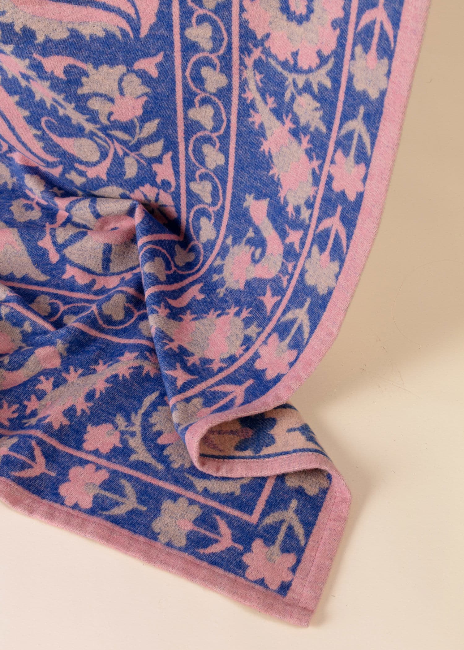 MIA Jakardikuvioitu peitto - Sininen 2 - Indiska