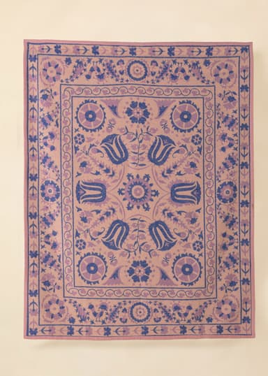 MIA Jakardikuvioitu peitto - Sininen 6 - Indiska