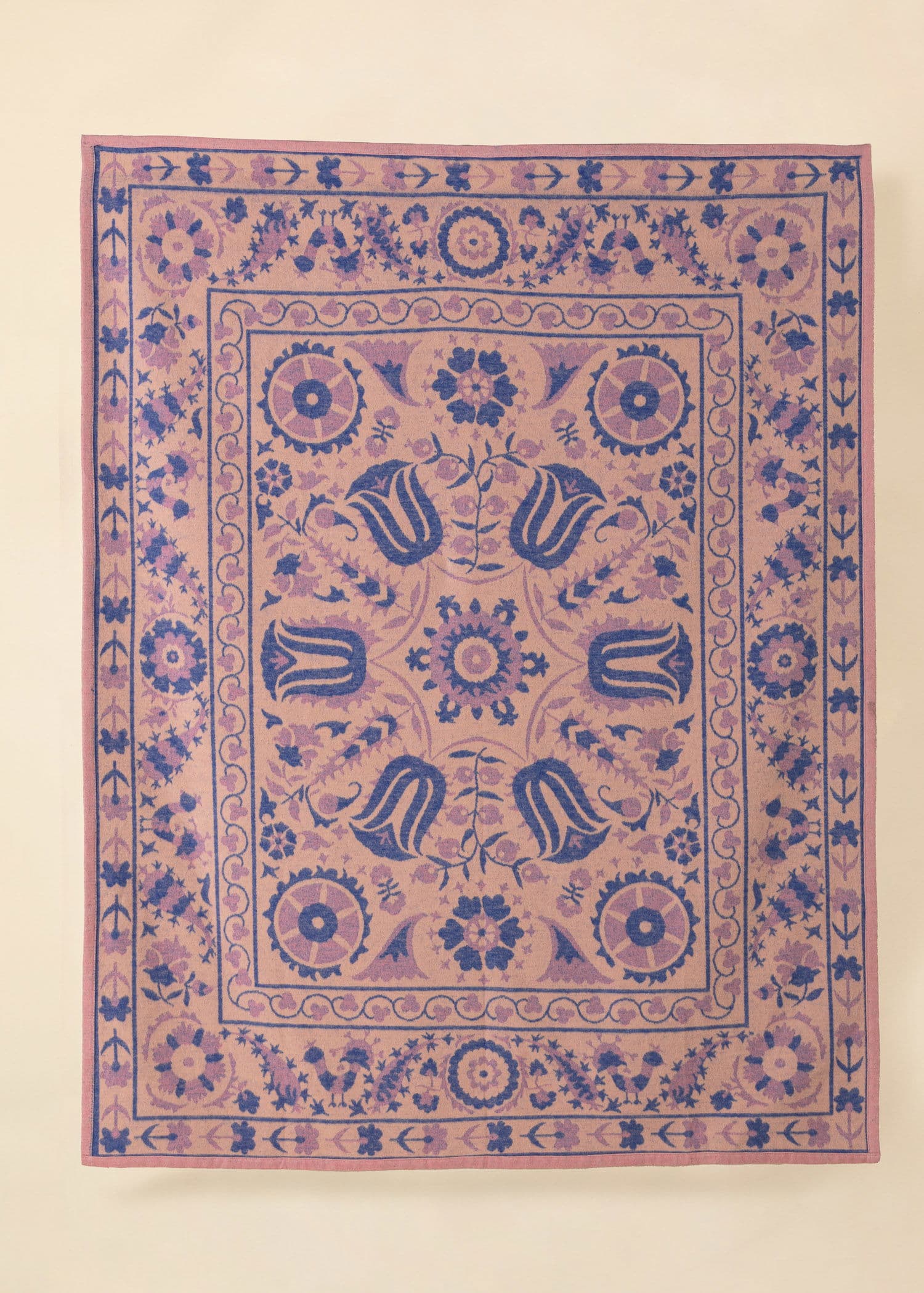 MIA Jakardikuvioitu peitto - Sininen 6 - Indiska