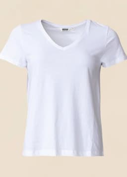 MATHILDA V-NECK - WHITE