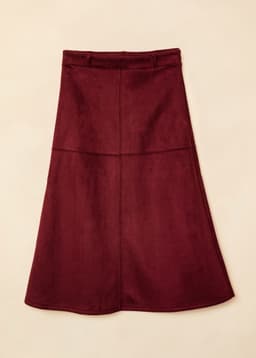 ALINA SKIRT - BURGUNDY