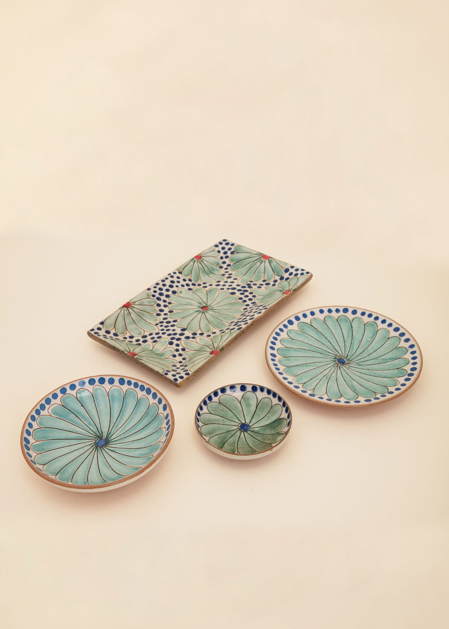 KILIIM Käsinmaalattu pieni lautanen - Multi 4 - Indiska