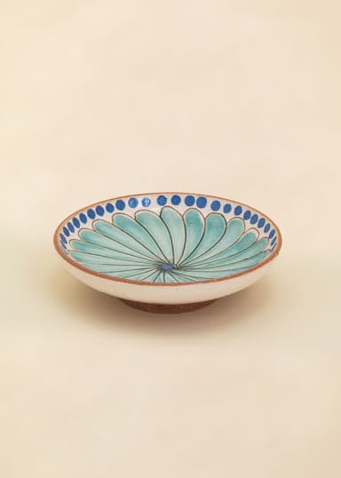 KILIIM Käsinmaalattu lautanen - Multi 4 - Indiska