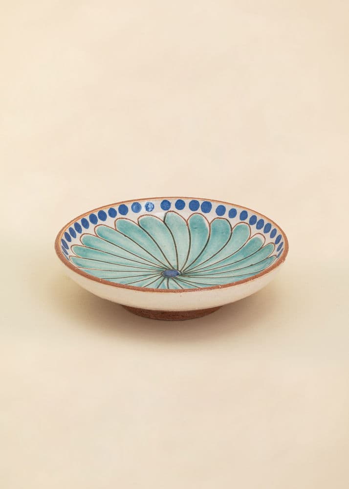 KILIIM Käsinmaalattu lautanen - Multi 4 - Indiska