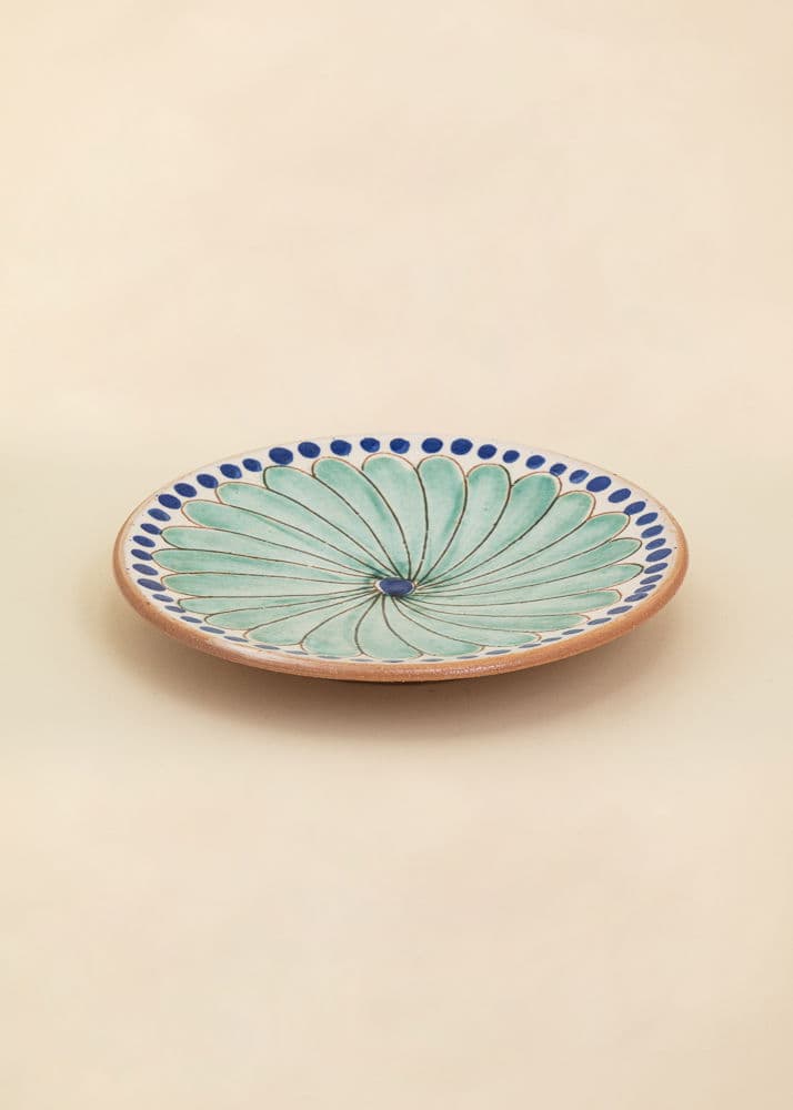 KILIIM Käsinmaalattu iso lautanen - Multi 2 - Indiska