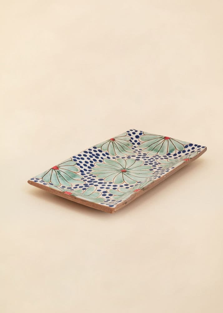 KILIIM Käsinmaalattu pitkä tarjotin - Multi 5 - Indiska