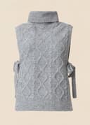 STINA CABLE VEST - GREY